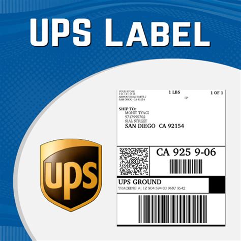 Ups Overnight Label Template / UPS Internet Shipping: Shipment Label
